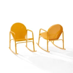 Griffith 2pc Outdoor Metal Rocking Chair Set - Crosley -Outdoor Garden Store GUEST 1db820c1 8192 408b b973 120d5afe3548