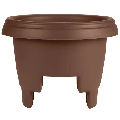 Bloem 12" Wide Oval Balcony Rail Planter 4 Bloem 12" Wide Oval Balcony Rail Planter - Image 4