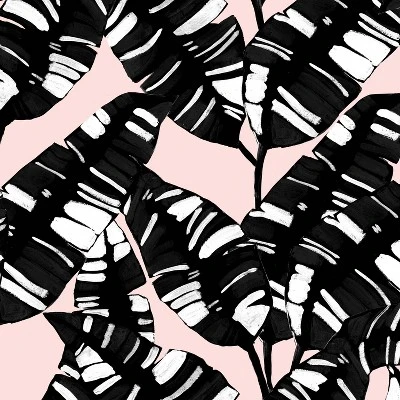 Palm Springs Outdoor Throw Pillow Blush/Black - Skyline Furniture 3 Palm Springs Outdoor Throw Pillow Blush/Black - Skyline Furniture - Image 3