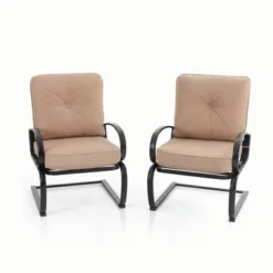 Captiva Designs 7pc Outdoor Dining Set With C-Spring Motion Chairs & Metal Table With Umbrella Hole 20 Captiva Designs 7pc Outdoor Dining Set With C-Spring Motion Chairs & Metal Table With Umbrella Hole -Outdoor Garden Store GUEST 1f8319b7 fa33 410d bd57 f01ff22bb15c