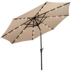 Costway 10ft Solar Lights Patio Umbrella Outdoor W/ 50 LBS Movable Umbrella Stand Red 21 Costway 10ft Solar Lights Patio Umbrella Outdoor W/ 50 LBS Movable Umbrella Stand Red -Outdoor Garden Store GUEST 1fa2ba6a 9866 47cf 96b0 b1a76abdb9c5