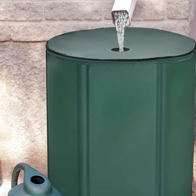 Costway 60 Gallon Portable Rain Barrel Collapsible Tank Water Collector Spigot Filter 2 Costway 60 Gallon Portable Rain Barrel Collapsible Tank Water Collector Spigot Filter - Image 2