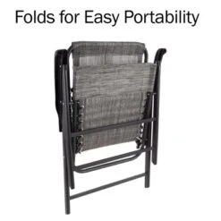 Pure Garden Folding Lounge Chairs – Portable Camping Or Lawn Chairs, Gray, Set Of 2 -Outdoor Garden Store GUEST 2028396a 1fb5 44d6 ae99 3e84aca312ff