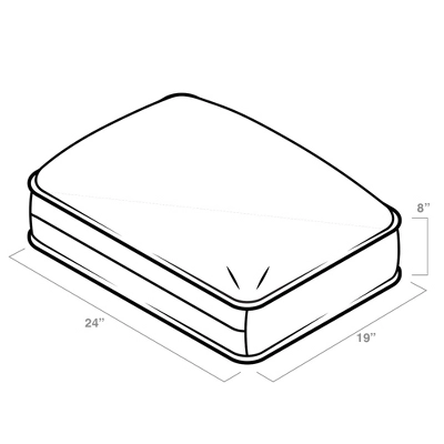 19" X 24" X 8" ProFoam Outdoor Plush Deep Seat Back Cushion Classic Red - Arden Selections 4 19" X 24" X 8" ProFoam Outdoor Plush Deep Seat Back Cushion Classic Red - Arden Selections - Image 4