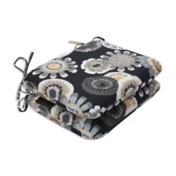 2pc Crosby Floral Outdoor Rounded Corners Chair Cushions - Pillow Perfect -Outdoor Garden Store GUEST 20b0089a d235 4ece ad23 0e92ed4c414e