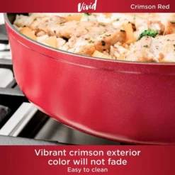 Ninja Foodi NeverStick Vivid Oven Safe All Range Non Stick 8" Fry Pan With Cool Touch Silicone Handle, Crimson Red -Outdoor Garden Store GUEST 20bd1901 216d 4d07 9ff4 98894ac03435