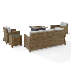 Bradenton 5pc Outdoor Wicker Conversation Set With Fire Table - Crosley 25 Bradenton 5pc Outdoor Wicker Conversation Set With Fire Table - Crosley -Outdoor Garden Store GUEST 20d88c7b 39d1 4261 acf6 74a6429b234d