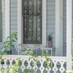 Alpine Corporation 4" Wide Patriotic Square Iron Indoor Outdoor Novelty Planter Red/White/Blue