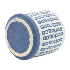 Sagebrook Home 5" Wide Tiny Square Pattern Ceramic Planter Pot With Saucer Blue -Outdoor Garden Store GUEST 22014a50 18f1 46cc b7c7 9cc8e6b12388