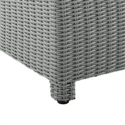 Bradenton 5pc Wicker Sofa Set With Fire Table - Gray - Crosley -Outdoor Garden Store GUEST 22f4dae0 68c4 4ae1 9707 252cddb473de 1