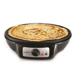 NutriChef 12 Inch Electric Nonstick Griddle Pancake Crepe Injera Blitnz Maker Hot Plate Cooktop With Crepe Turner And Pastry Spreader Tools, Black -Outdoor Garden Store GUEST 2328c6ae 2ae5 47d1 9239 4aa3a51aa309
