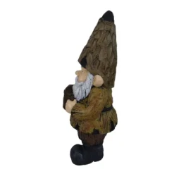 16" Magnesium Oxide Indoor/Outdoor Garden Gnome With Watering Can Statue Brown - Alpine Corporation -Outdoor Garden Store GUEST 2800aec9 88b2 4604 8ff5 2f2a9fc20e9c
