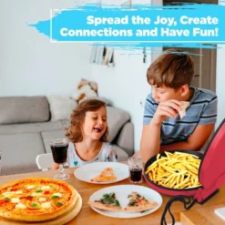 Courant 12 Inch Red Electronic Pizza Maker, Griddle And Oven With Food Board Included -Outdoor Garden Store GUEST 282a74e1 907d 49c4 865b 9a1b5c09c92b