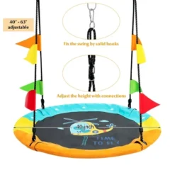 Costway 40'' Flying Saucer Tree Swing Indoor Outdoor Swing W/Hanging Strap Helicopter -Outdoor Garden Store GUEST 288ecfd4 cb3a 4cd5 91e3 7cc668126475