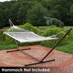 Sunnydaze Decor Sunnydaze Large 2-Person Hammock Stand With Heavy-Duty Steel Beam Construction -Outdoor Garden Store GUEST 2967d7e4 5f04 4847 8f03 053661073c23