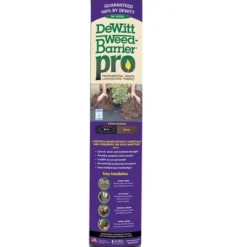 DeWitt Weed Barrier Pro 3-Ounce Commercial And Home Garden Landscape Weed Block Barrier Heavy-Duty Non-Woven Ground Cover Fabric, Black