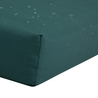 25" X 22" X 4" Ravenna Water-Resistant Patio Back Cushion Mallard Green - Classic Accessories 4 25" X 22" X 4" Ravenna Water-Resistant Patio Back Cushion Mallard Green - Classic Accessories - Image 4