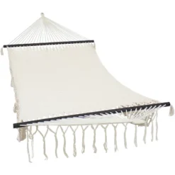 Sunnydaze Decor Sunnydaze Heavy-Duty Deluxe Hand-Woven Cotton American-Style Mayan Hammock With Spreader Bars - 770 Lb Weight Capacity -Outdoor Garden Store GUEST 2af0289c db0f 499c a6f7 4b4e665698fb
