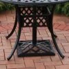 Sunnydaze Decor Sunnydaze Outdoor Heavy-Duty Cast Iron Decorative Modern Geometric Design Patio Yard Square Umbrella Base Stand - 17" - Black