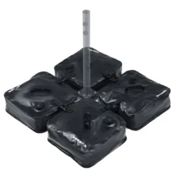 Aoodor Umbrella Weight Bag Water Fillable For Patio Umbrella Square Base 4-Piece - Black -Outdoor Garden Store GUEST 2b2c92bd 900b 4b99 ac27 9ad99daaff1c