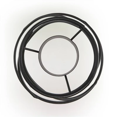 8" X 9" Indoor/Outdoor Spiraling Metal Gazing Globe Stand Black - Alpine Corporation 1 8" X 9" Indoor/Outdoor Spiraling Metal Gazing Globe Stand Black - Alpine Corporation