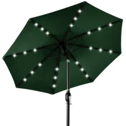 Best Choice Products 10ft Solar LED Lighted Patio Umbrella W/ Tilt Adjustment, UV-Resistant Fabric -Outdoor Garden Store GUEST 2c7b64b7 d798 43df 98d0 64b72b8b1731