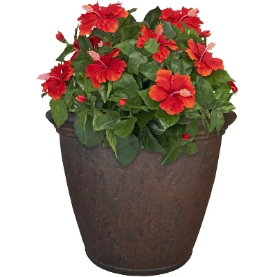 Sunnydaze Decor Sunnydaze Indoor/Outdoor Patio, Garden, Or Porch Weather-Resistant Double-Walled Anjelica Flower Pot Planter - 24" 6 Sunnydaze Decor Sunnydaze Indoor/Outdoor Patio, Garden, Or Porch Weather-Resistant Double-Walled Anjelica Flower Pot Planter - 24" - Image 6