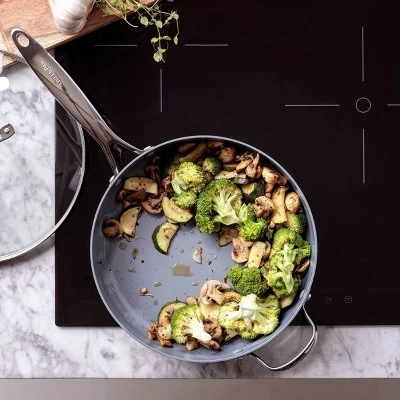 GreenPan Valencia Pro 4.5qt Saute Pan With Helper Handle & Lid Black 5 GreenPan Valencia Pro 4.5qt Saute Pan With Helper Handle & Lid Black - Image 5