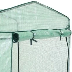 Sunnydaze Decor Sunnydaze Outdoor Portable Growing Rack Petite Deluxe Mini Walk-In Greenhouse With Roll-Up Door - 1 Shelf - Green -Outdoor Garden Store GUEST 2e450bb6 ffe6 4fca 9ef5 493c3f226c53