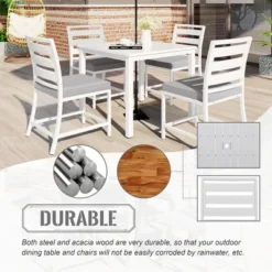 Outdoor Four-Seat Dining Set For Patios, Balconies And Lawns - ModernLuxe -Outdoor Garden Store GUEST 2fb4fc8a 59ca 4de3 90f1 965aea5bae11