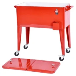 Costway Red Outdoor Patio 80 Quart Cooler Cart Ice Beer Beverage Chest Party Portable 17 Costway Red Outdoor Patio 80 Quart Cooler Cart Ice Beer Beverage Chest Party Portable -Outdoor Garden Store GUEST 30768bd5 6246 4699 aff5 c574bcb4df7c