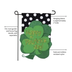 Evergreen St. Patrick's Day Bouquet Applique Garden Flag, 12.5 X 18 Inches -Outdoor Garden Store GUEST 30e8527c 370c 445c b476 c472c98ae806