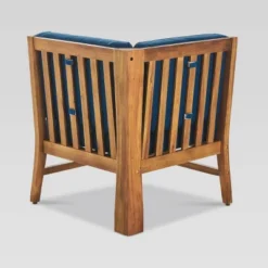 Perla 7pc Acacia Wood Seating Set - Teak/Blue - Christopher Knight Home 7 Perla 7pc Acacia Wood Seating Set - Teak/Blue - Christopher Knight Home -Outdoor Garden Store GUEST 3134b66a acc9 475f bff5 8dcf0f034441