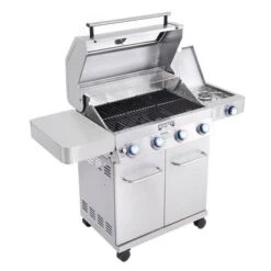 4-Burner Propane Stainless Steel Gas Grill With ClearView Lid Model 41847NG - Monument Grills -Outdoor Garden Store GUEST 315292fd 71a1 42b9 a1bf d2e524eab1b1