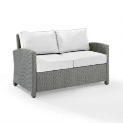 Bradenton Outdoor Wicker Loveseat - Crosley 34 Bradenton Outdoor Wicker Loveseat - Crosley -Outdoor Garden Store GUEST 3315005b ab46 4520 8120 dd83b71fd016