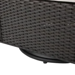 Avondale 3pc All-Weather Wicker Patio Chair Set W/ Fire Pit - Dark Brown - Christopher Knight Home -Outdoor Garden Store GUEST 33274206 5225 4672 8fb6 01326e58e707