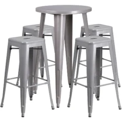 Merrick Lane Patio Set With Table And Backless Stools - Powder Coated Metal Frames For Indoor And Outdoor Use 19 Merrick Lane Patio Set With Table And Backless Stools - Powder Coated Metal Frames For Indoor And Outdoor Use -Outdoor Garden Store GUEST 34d7f460 1d55 4f70 a18b cd534cc70cfd