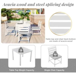 Outdoor Four-Seat Dining Set For Patios, Balconies And Lawns - ModernLuxe -Outdoor Garden Store GUEST 34fe756e 4d02 442c 88f9 df83aeaf5127