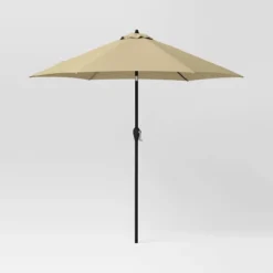 9'x9' Patio Market Umbrella - Black Pole - Room Essentials™ -Outdoor Garden Store GUEST 360130ed 5293 44e5 badc e5a29898f7ee
