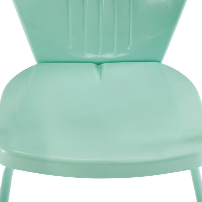 Griffith Metal Chair Aqua - Crosley 13 Griffith Metal Chair Aqua - Crosley - Image 13