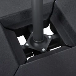 Outsunny 4-Piece Outdoor Patio Offset Umbrella Base Stand Weight Holder W/ Cross Base For Powerful Support, 158lbs Sand Or 132lbs Water Filled, Black -Outdoor Garden Store GUEST 36f837bc b438 4414 a9a1 478e9606d1f7