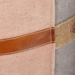 Cotton Pouf Featuring A Screenprinted Bicycle Illustration With Script - Olivia & May -Outdoor Garden Store GUEST 37acbba2 e176 4077 8478 e4a3475e5342