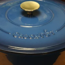 Crock-Pot Crock Pot Artisan Enameled 5 Quart Cast Iron Round Braiser Pan With Self Basting Lid In Sapphire Blue 14 Crock-Pot Crock Pot Artisan Enameled 5 Quart Cast Iron Round Braiser Pan With Self Basting Lid In Sapphire Blue -Outdoor Garden Store GUEST 37eb9a69 432d 463d 866a 0aeadbea8697
