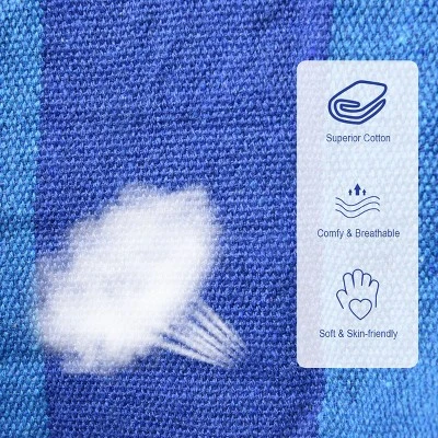 Costway Hammock Rope Chair Patio Porch Yard Tree Hanging Air Swing Outdoor (Blue) 6 Costway Hammock Rope Chair Patio Porch Yard Tree Hanging Air Swing Outdoor (Blue) - Image 6