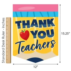 Big Dot Of Happiness Thank You Teachers - Outdoor Home Decorations - Double-Sided Teacher Appreciation Garden Flag - 12 X 15.25 Inches -Outdoor Garden Store GUEST 3a1c0294 cc51 47f6 8084 732fcb90f615