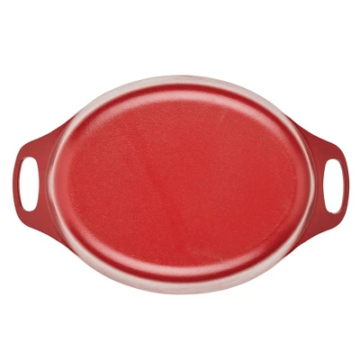 Rachael Ray Premium RUST-RESISTANT Cast Iron Dutch Oven 6.5qt Red 12 Rachael Ray Premium RUST-RESISTANT Cast Iron Dutch Oven 6.5qt Red - Image 12