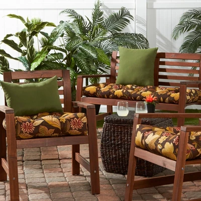 Set Of 2 Timberland Floral Outdoor Seat Cushions - Kensington Garden 2 Set Of 2 Timberland Floral Outdoor Seat Cushions - Kensington Garden - Image 2