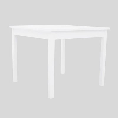 Bradley Outdoor Square Patio Stacking Table - White - Vifah 2 Bradley Outdoor Square Patio Stacking Table - White - Vifah - Image 2