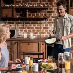 NutriChef Electric Griddle Crepe Maker - Nonstick Pan Cooktop With Automatic Temperature Control & Plug-in Operation For Kitchen & Countertop. -Outdoor Garden Store GUEST 3afbd57f 43b0 4eb7 a306 f4ee42a68ed3