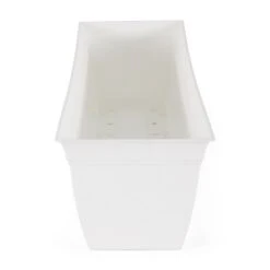 The HC Companies ECW30000A10 Indoor Outdoor 30 Inch Eclipse Series Window Flower Garden Ornamental Planter Box With Removable Attached Saucer, White -Outdoor Garden Store GUEST 3c1efa43 40c9 47e5 b80d 0918a2cea38b